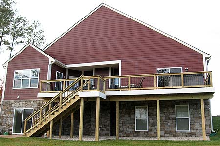 Deck, stairs, and railings by JRK Build