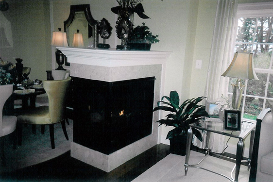 Interior fireplace by JRK Builders